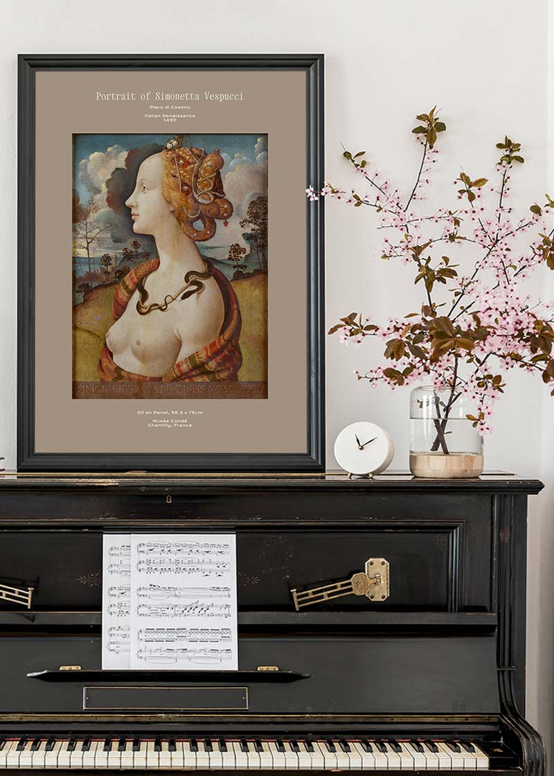 Piero di Cosimo Portrait Of Simonetta Vespucci Artist Poster