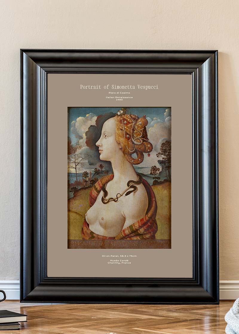 Piero di Cosimo Portrait Of Simonetta Vespucci Artist Poster