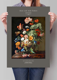 Rachel Ruysch Still Life With Flowers Artist Poster
