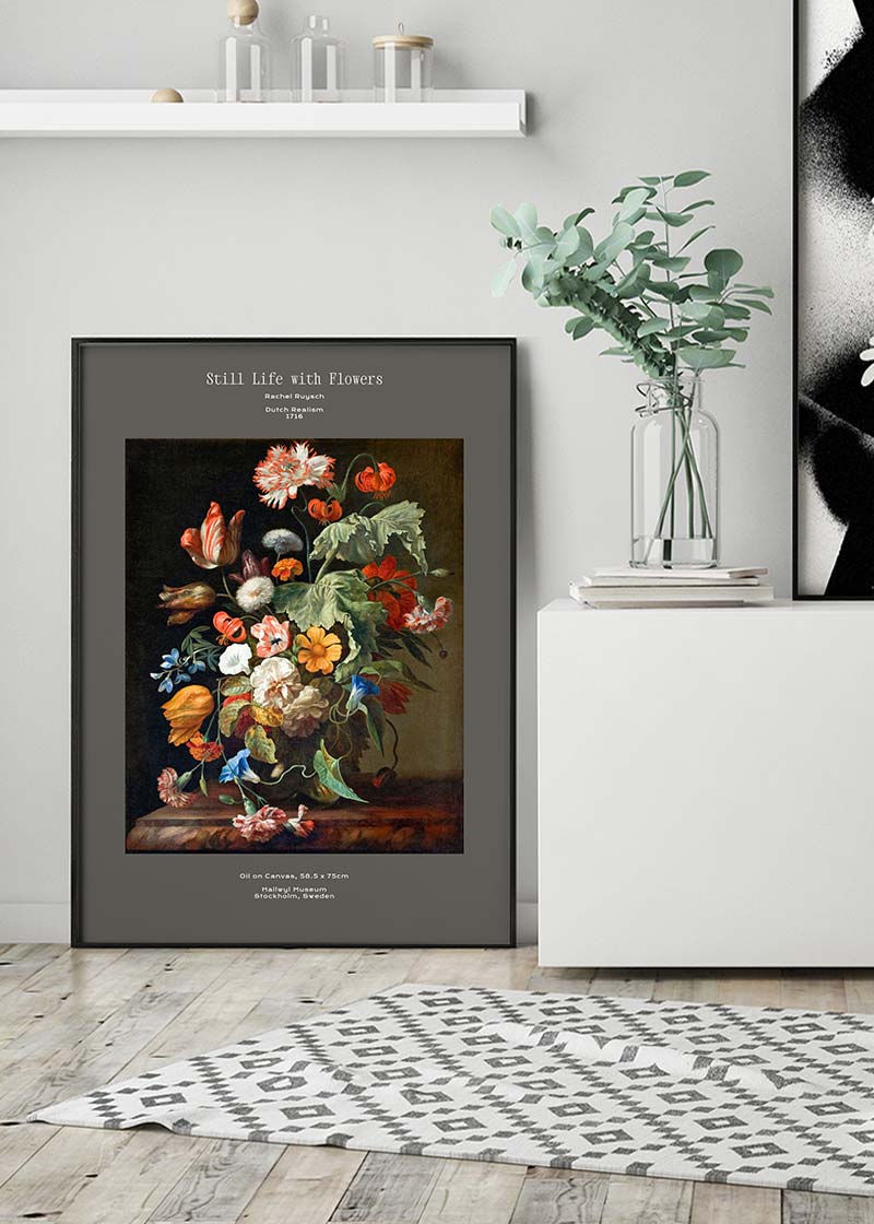 Rachel Ruysch Still Life With Flowers Artist Poster