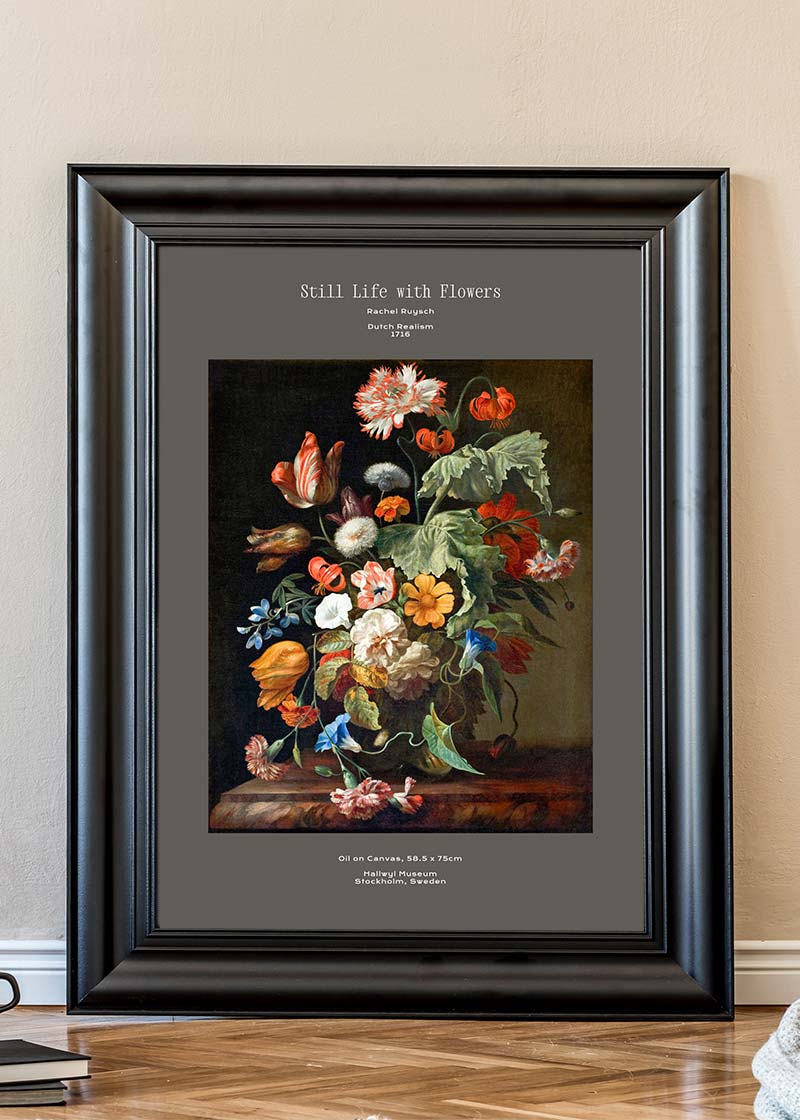 Rachel Ruysch Still Life With Flowers Artist Poster