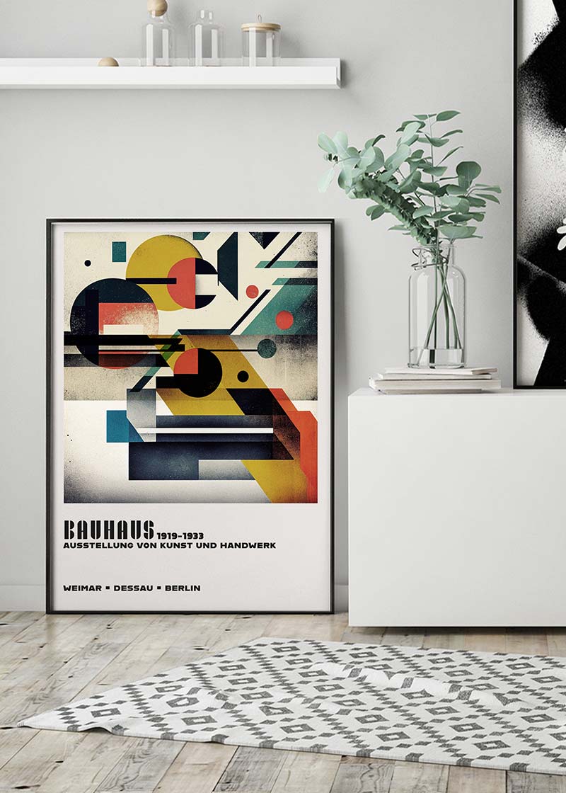 Bauhaus Geometric Shapes Print