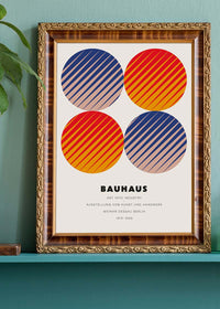 Bauhaus Circles Colour Print