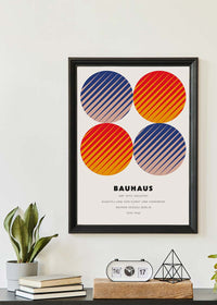 Bauhaus Circles Colour Print