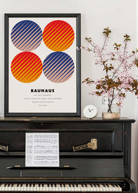 Bauhaus Circles Colour Print