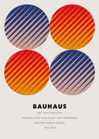 Bauhaus Circles Colour Print