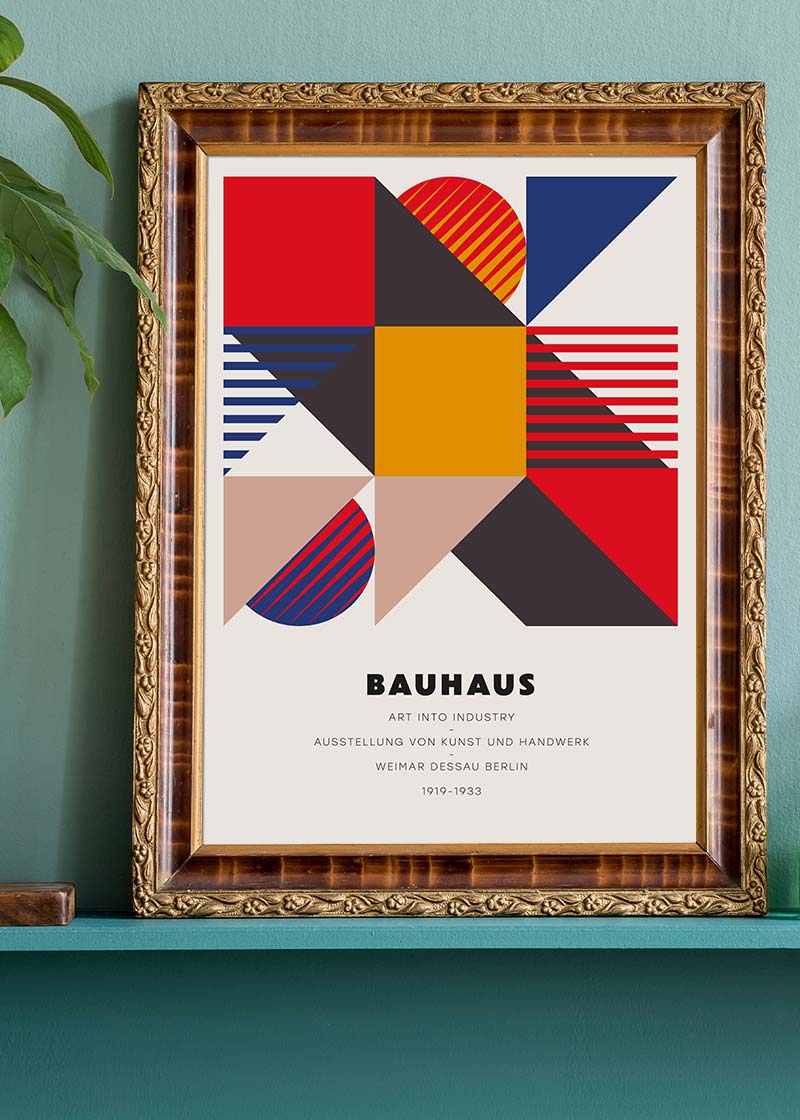 Bauhaus Geometric Art Into Industry Print