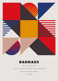 Bauhaus Geometric Art Into Industry Print