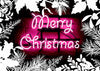 Pink Neon Christmas Print