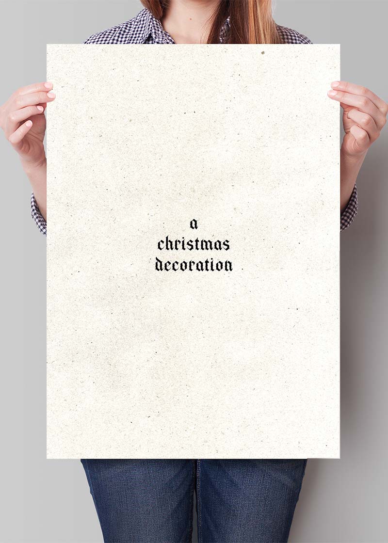 A Christmas Decoration Print