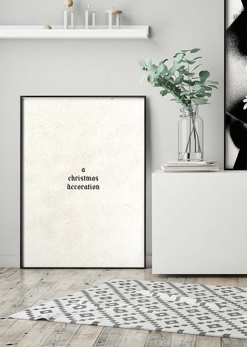 A Christmas Decoration Print