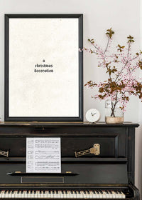 A Christmas Decoration Print