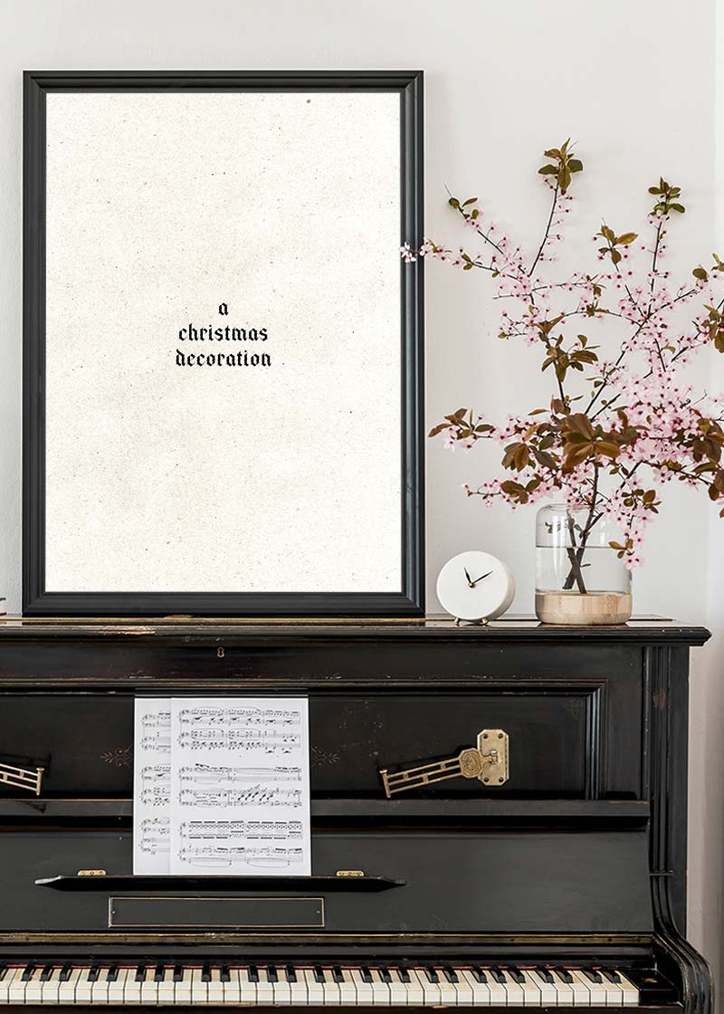 A Christmas Decoration Print