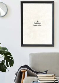 A Christmas Decoration Print