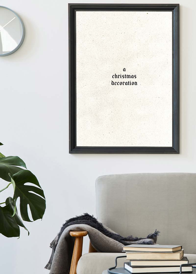 A Christmas Decoration Print