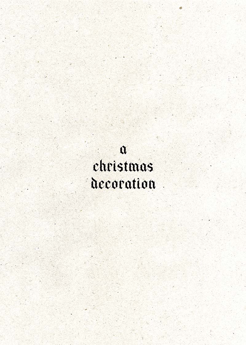 A Christmas Decoration Print