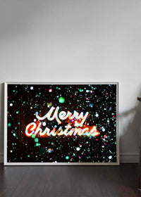 Merry Christmas Neon Sign Print