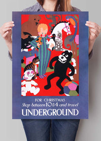 Vintage Underground Christmas Poster
