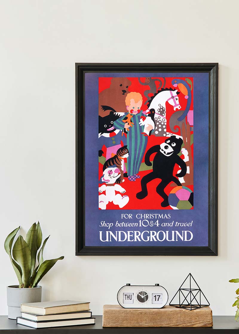 Vintage Underground Christmas Poster