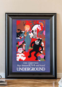 Vintage Underground Christmas Poster