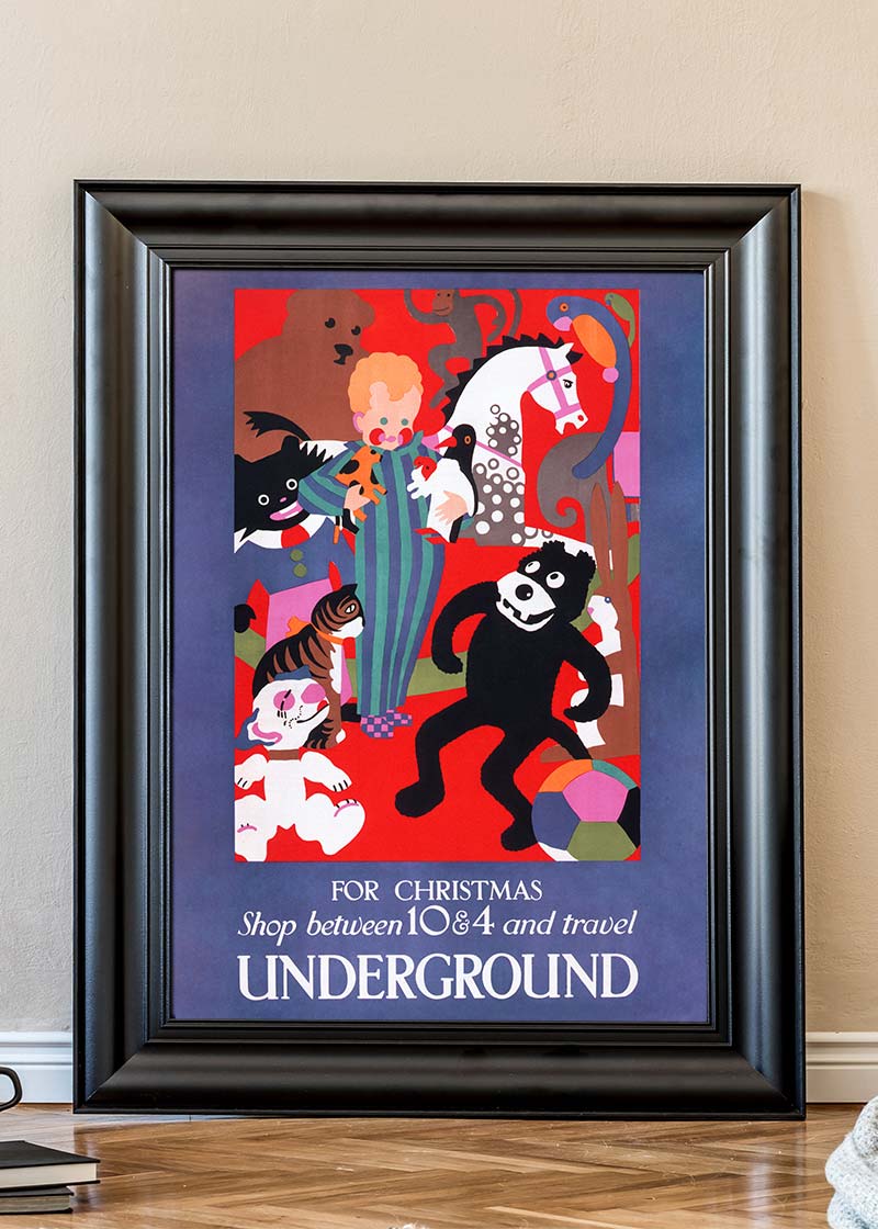 Vintage Underground Christmas Poster