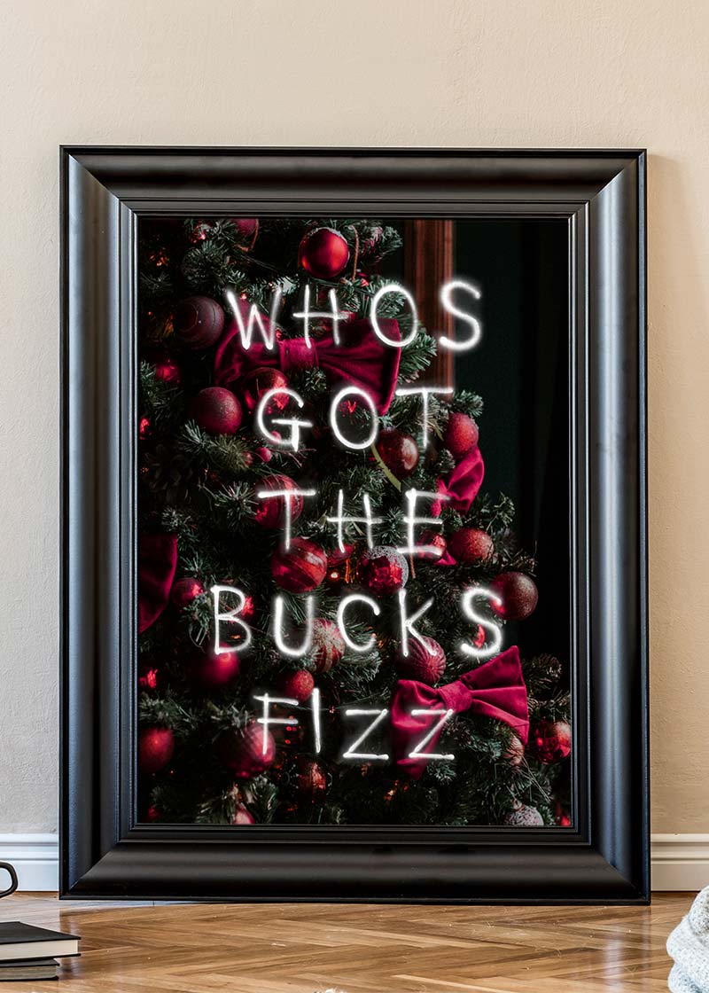 Whos Got The Bucks Fizz Spraypaint Print