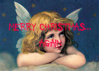 Merry Christmas Again Spraypaint Print
