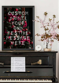 Custom Spraypaint Christmas Message Print