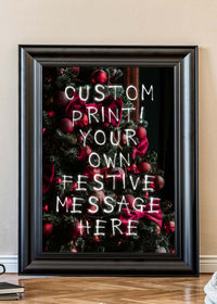 Custom Spraypaint Christmas Message Print