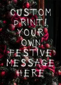Custom Spraypaint Christmas Message Print
