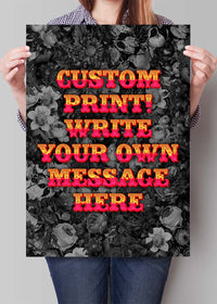 Custom Circus Letters Print