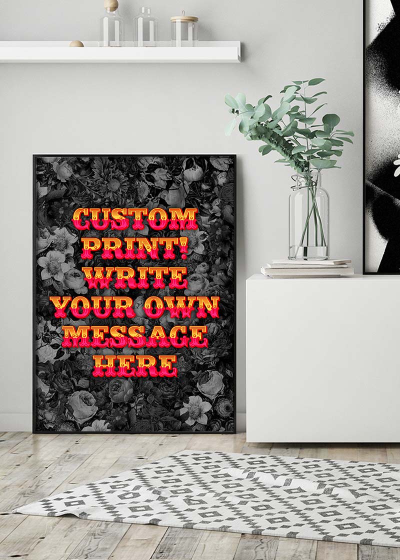 Custom Circus Letters Print