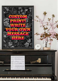Custom Circus Letters Print