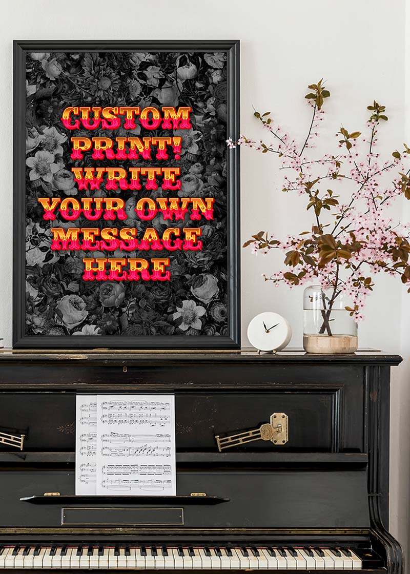 Custom Circus Letters Print