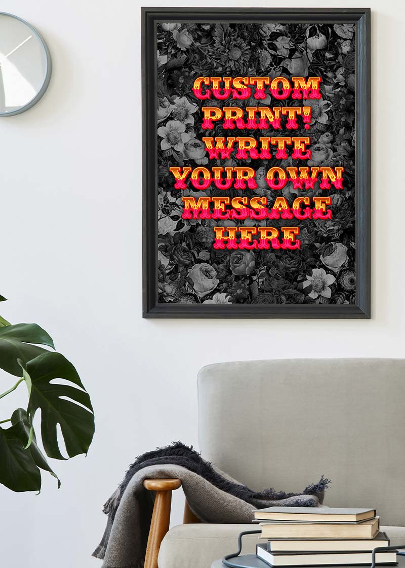 Custom Circus Letters Print