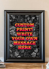 Custom Circus Letters Print