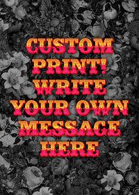 Custom Circus Letters Print