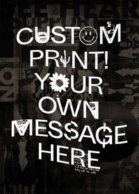 Custom Punk Style Letters Print