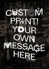 Custom Punk Style Letters Print