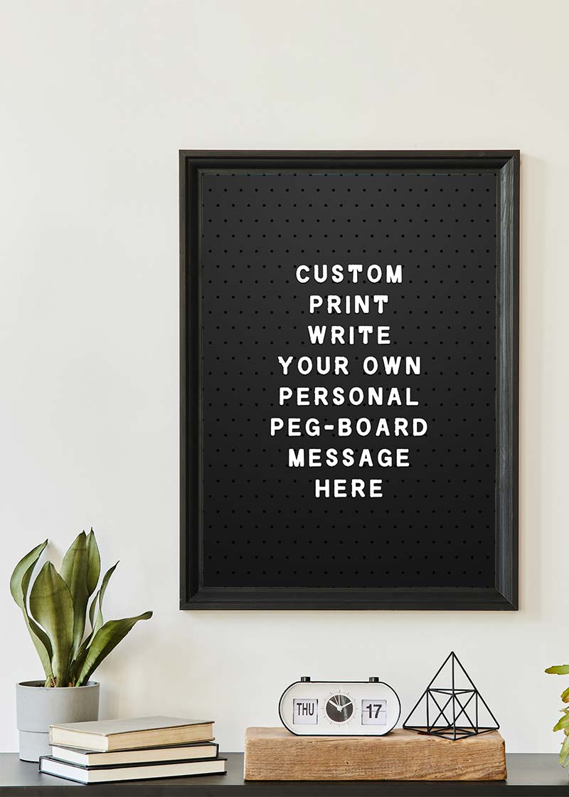 Custom Peg Board Poster Print