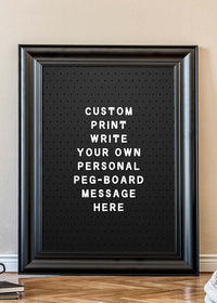 Custom Peg Board Poster Print