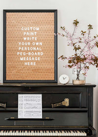 Custom Peg Board Message Art Print