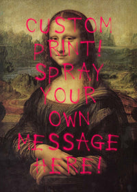 Custom Spraypaint Print - Mona Lisa Portrait