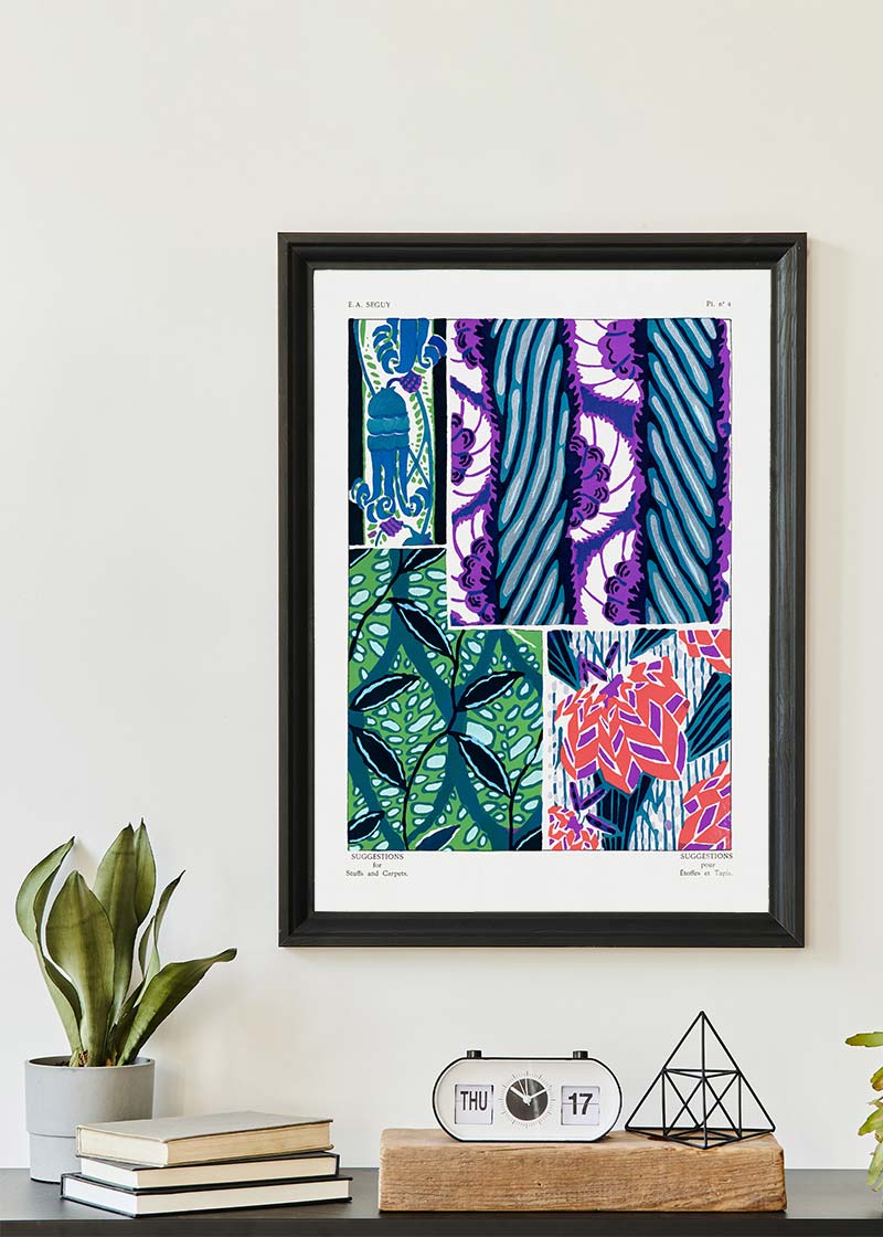 Emile-Alain Séguy Art Nouveau Pattern Print 001