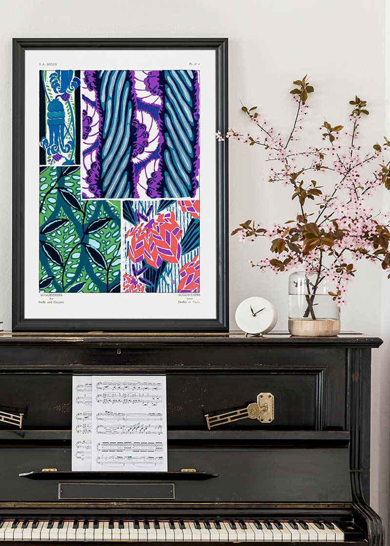Emile-Alain Séguy Art Nouveau Pattern Print 001