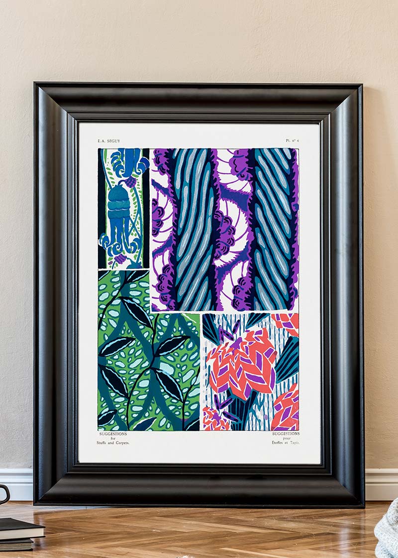 Emile-Alain Séguy Art Nouveau Pattern Print 001