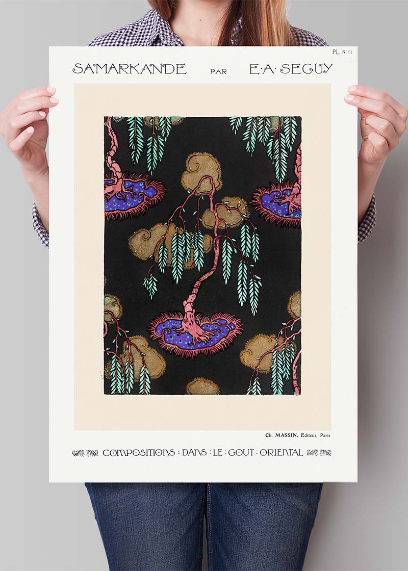 Emile-Alain Séguy Art Nouveau Pattern Print 002