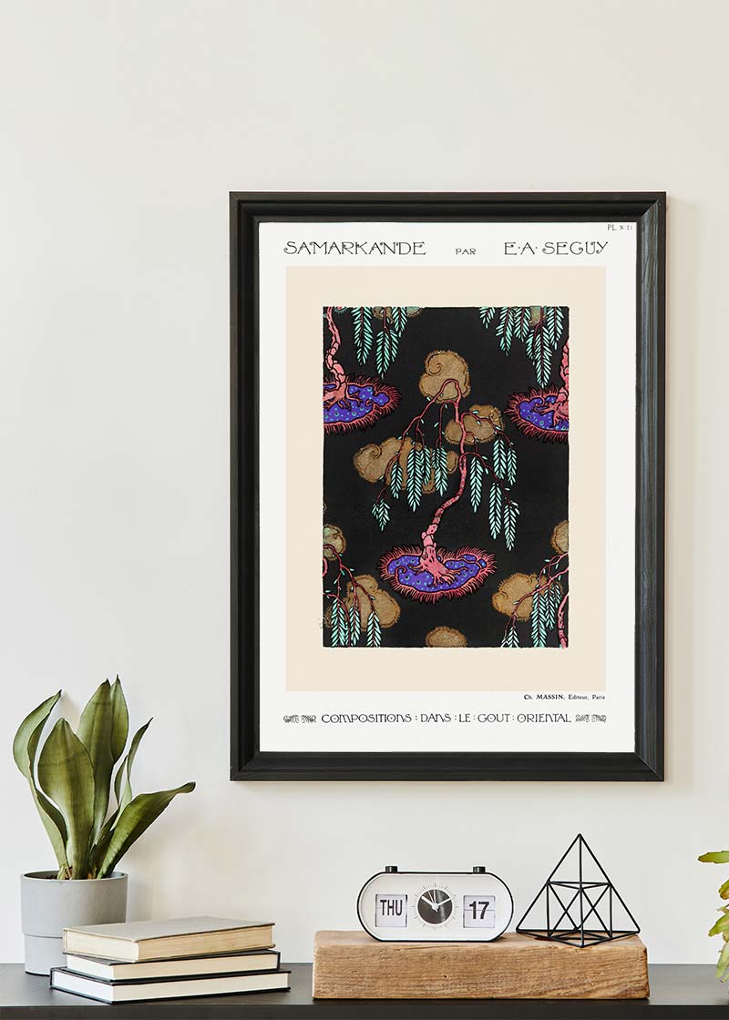 Emile-Alain Séguy Art Nouveau Pattern Print 002