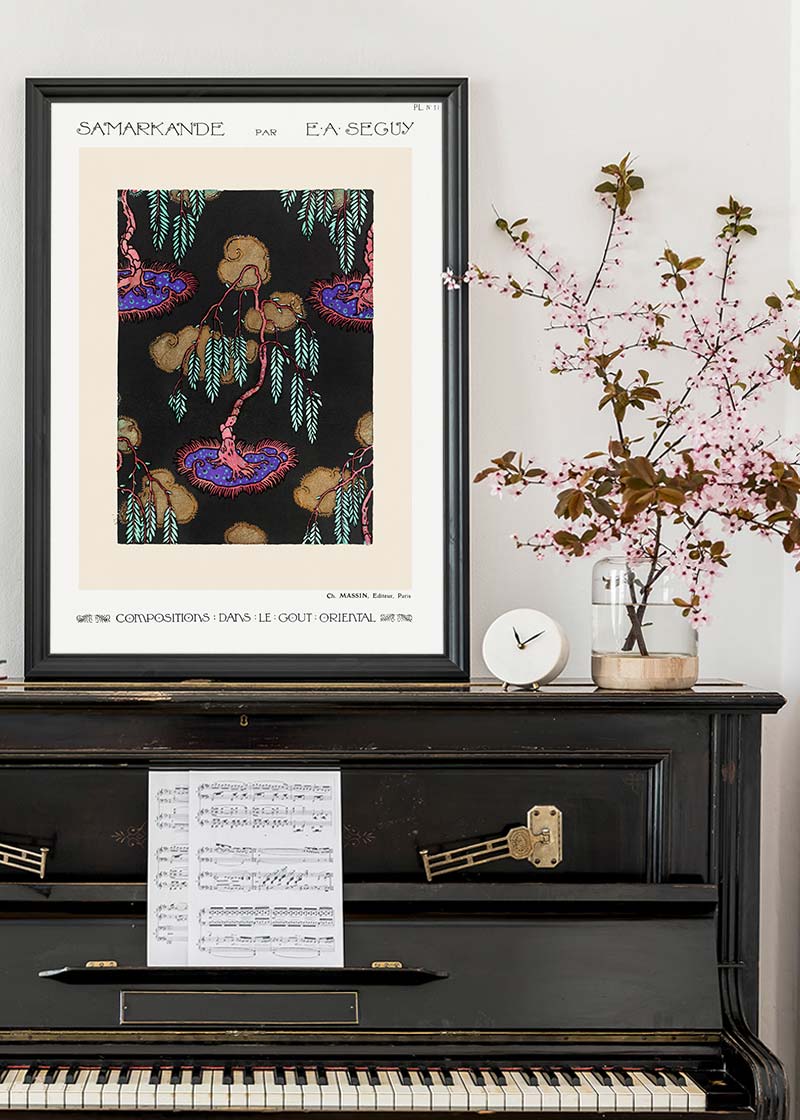 Emile-Alain Séguy Art Nouveau Pattern Print 002