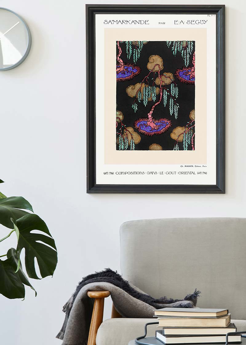 Emile-Alain Séguy Art Nouveau Pattern Print 002